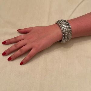 Vintage Silver Plate Bangle Bracelet